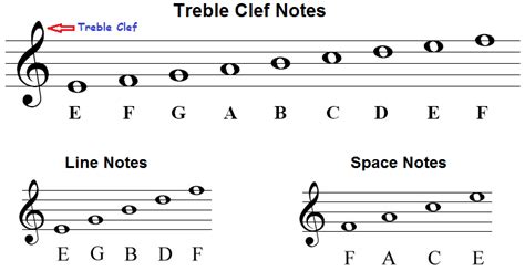 Music Theory Quiz #1 - Note Names (Treble) Diagram | Quizlet