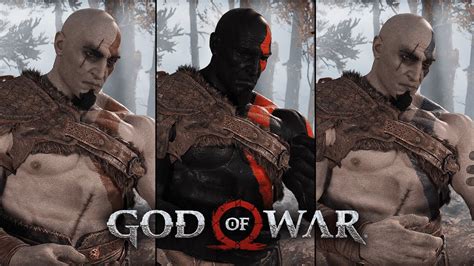 Original Young Kratos ReSkins - Blue Tattoos - Fear Kratos (God of War ...