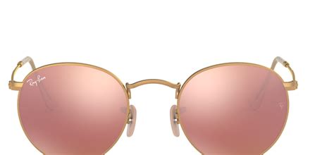 Ray-Ban RB3447 Round Metal Sunglasses - Matte Gold / Copper Flash - Tortoise+Black