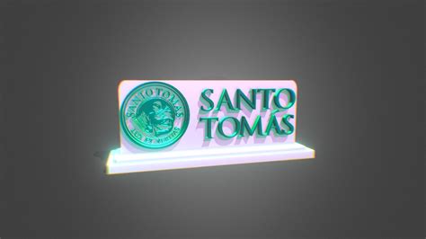 Logo sto tomas con base completa - 3D model by edufuent [acd59a3] - Sketchfab