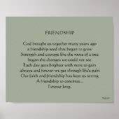 Christian Friendship Poem Poster | Zazzle