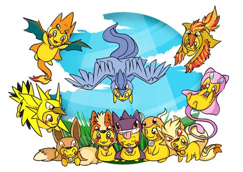 Pokemon_Group_1 by EllesDoodleBox on DeviantArt