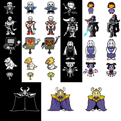 Undertale Combined Sprites by ZanderRobinson on DeviantArt