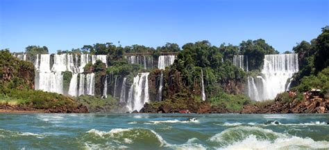 Rainbow at iguazu falls stock image. Image of spectacular - 2554577