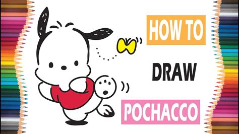 Drawing POCHACCO for kids [Sanrio] | drawing sanrio | kids videos | kids can draw 😄 ️ - YouTube