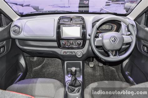 Renault Kwid 1.0 dashboard at the Auto Expo 2016