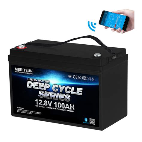 Lifepo4 Battery Lithium Battery 12v 100ah Solar Marine With Bluetooth ...