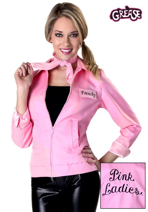 Authentic Grease Plus Size Pink Ladies Jacket Costume