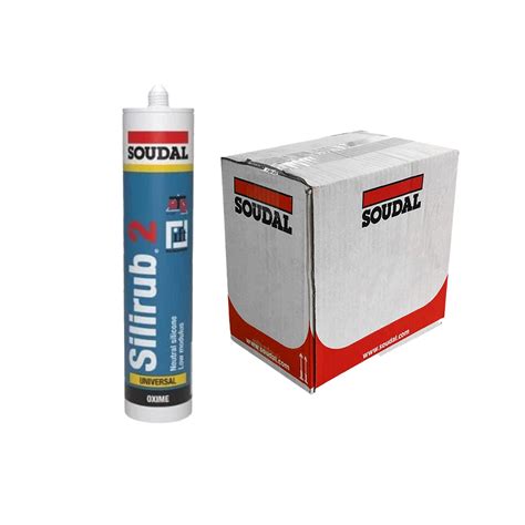 Soudal Silirub 2, White - 300ml (Box of 12) - ERoofing