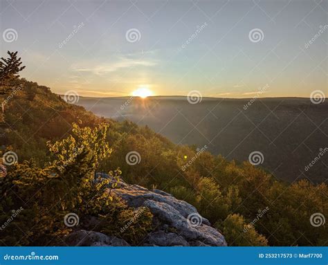 Mountain Top Sunrise stock image. Image of sunrise, nature - 253217573