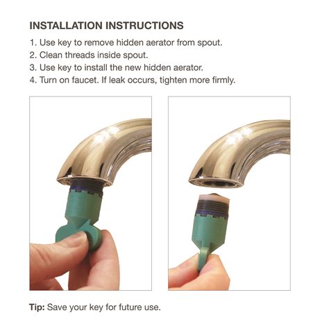 Cache Faucet Aerator Key Removal Wrench Tool - Danco