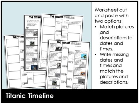 Titanic Timeline Worksheet Foldable Digital Google™ Slide Activity ...