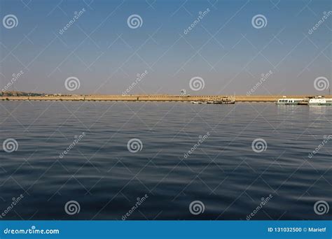 Landscape View of the Lake Nasser Side of the Aswan High Dam, Aswan ...