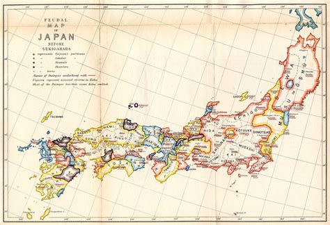 Feudal japan map - Map of japan feudal (Eastern Asia - Asia)