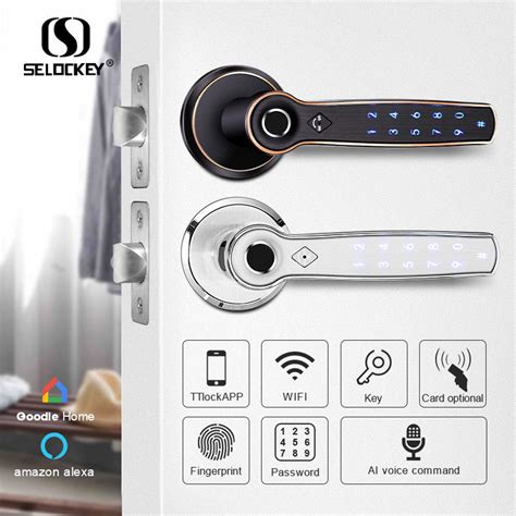 IP55 Home Fingerprint Keyless Smart Bedroom Door Lock