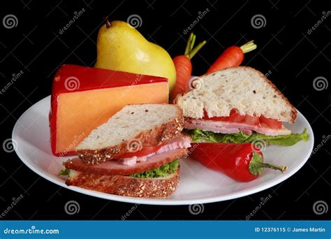 Ham Sandwich on Multigrain Bread Stock Image - Image of sandwich, picnic: 12376115