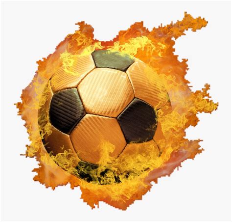 Transparent Soccer Ball On Fire Clipart - Fire Ball Png Hd, Png ...