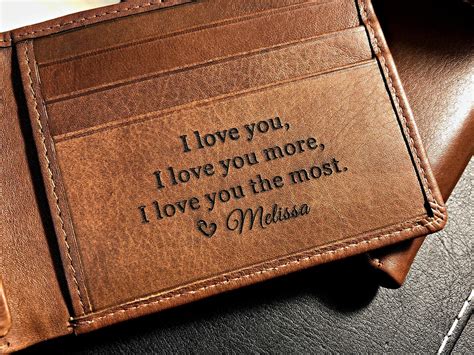 Personalized Men's Wallet Custom Engraved Wallet Personalized Gift for Dad, Fathers Day Gift ...