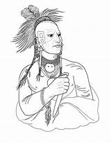 Cherokee Indian Coloring Page & coloring Book sketch template