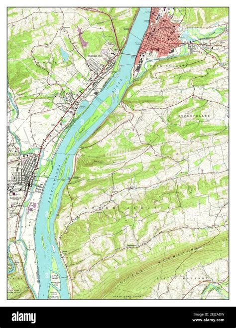 Sunbury, Pennsylvania, map 1965, 1:24000, United States of America by ...