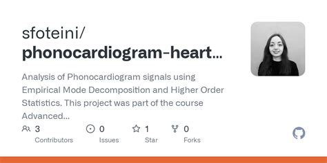 GitHub - sfoteini/phonocardiogram-heart-sound-analysis: Analysis of ...