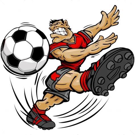 Soccer Player Clip Art - Vector Clipart Player