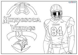 Free Printable Minnesota Vikings Coloring Pages For Kids