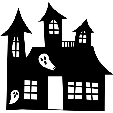 Haunted house silhouette | Free SVG