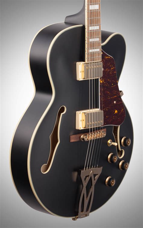 Ibanez AF75G Artcore Hollowbody Electric Guitar, Black Flat