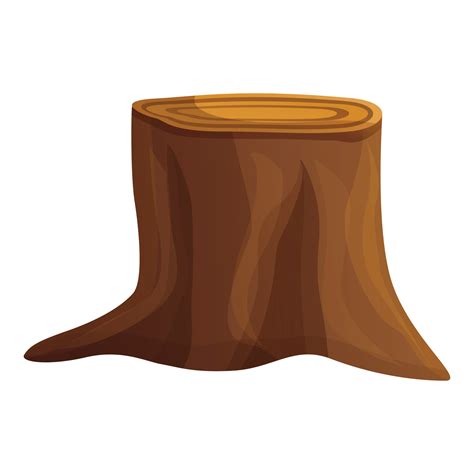 Stump icon, cartoon style 14226917 Vector Art at Vecteezy