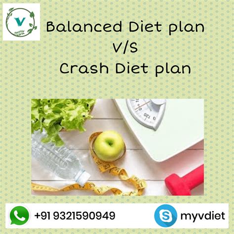 Balance diet plan vs Crash diet plan