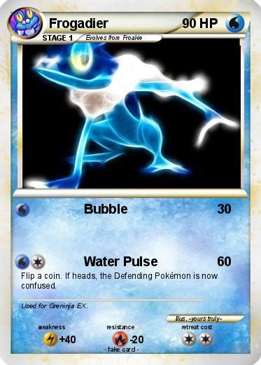 Pokémon Frogadier 50 50 - Bubble - My Pokemon Card