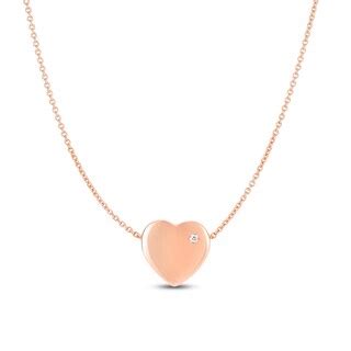 Heart Necklace Diamond Accents 14K Rose Gold | Jared