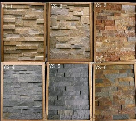 Natural Exterior Decorative Wall Stone, Types Of Natural Slate Stones for Exterior Wall House ...