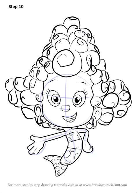 How to Draw Deema from Bubble Guppies (Bubble Guppies) Step by Step | DrawingTutorials101.com