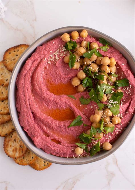 Roasted Beetroot Hummus | Healthy Vegan Spread