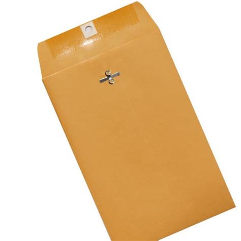 Clasp 6X9 Catalog Envelopes - 28lb Brown Kraft - (6 x 9) - 500 Box