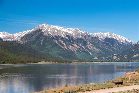 Twin Lakes Colorado Snow Capped Mount Elbert Mountains Canvas | Etsy