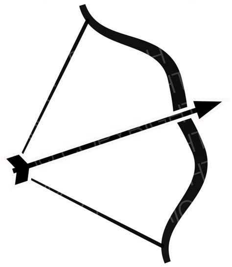 Archery clipart black and white, Archery black and white Transparent ...