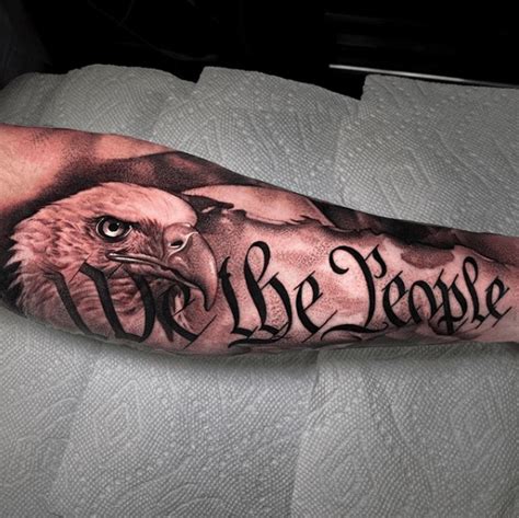 25 "We The People" Tattoo Design Ideas for Patriots | Forearm sleeve ...