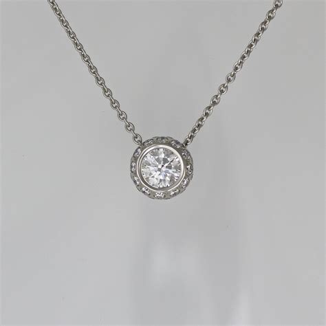 Platinum and diamond necklace - DAVID ASHTON