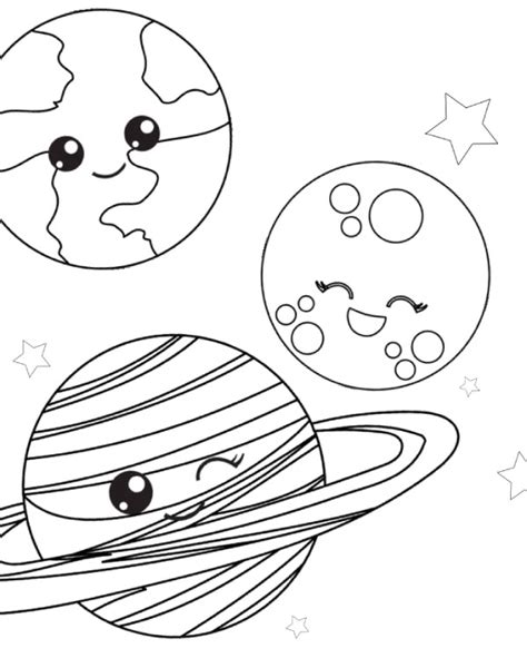 Space Coloring Pages Free Printable - Printable Templates