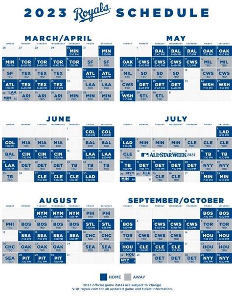 Kc Royals Home Schedule 2024 - Isis Lindsy