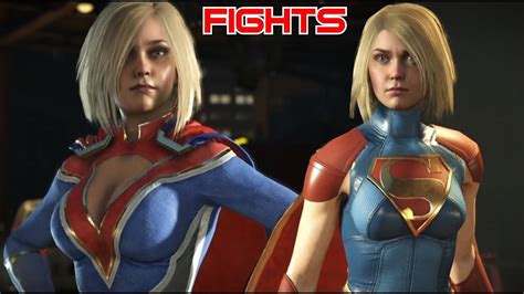 Supergirl & Power Girl Fights! | Injustice 2 Fights | Injustice 2 Full Fights | Injustice 2 ...