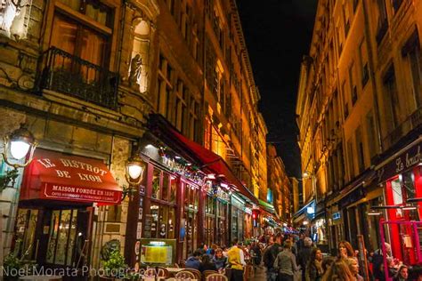 Lyon, France at night