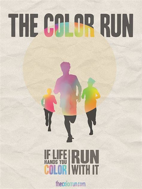 The Color Run Poster on Behance | Color run, Sport poster design ...