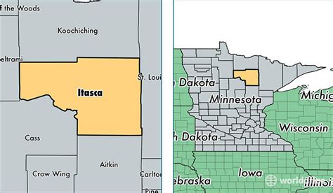 Itasca County, Minnesota / Map of Itasca County, MN / Where is Itasca ...