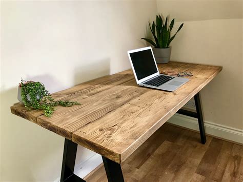 SALE! Reclaimed Wood Steel Desk Wood Office Desk Desk | ubicaciondepersonas.cdmx.gob.mx