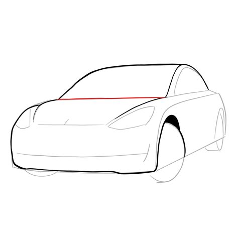 Sketching the Future: How to Draw a 2021 Tesla Model 3