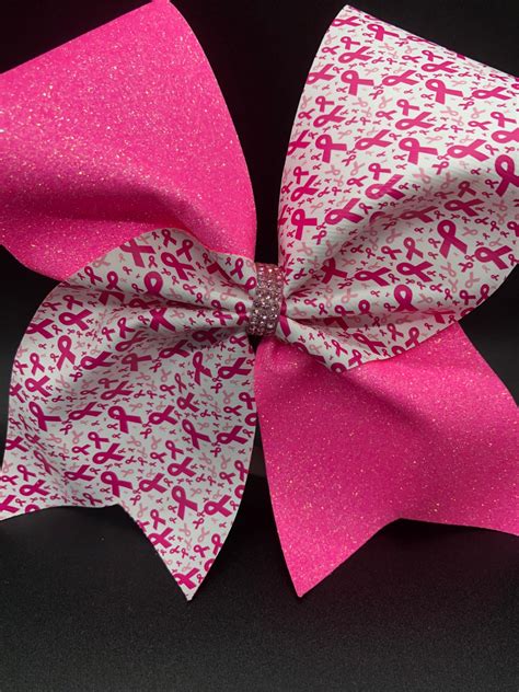 Neon Pink Glitter Cheer Bow-pink Bow With Rhinestones, Pink Cheer Bow, Competition Bow-team Bow ...